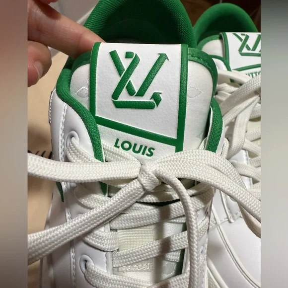 Authentic Louis Vuitton Charlie sneaker white & green